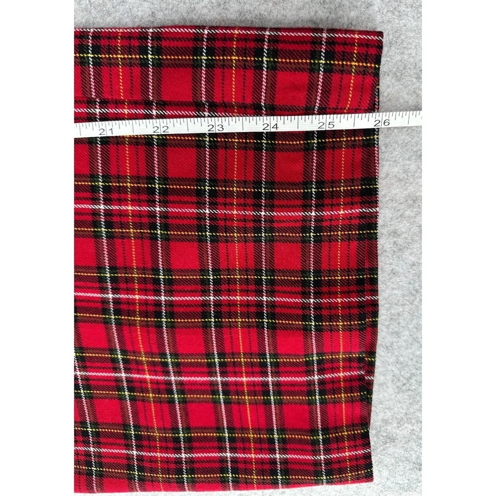 ALFRED DUNNER Tartan Plaid Pants High-Rise Ankle Length Wide Leg Size 12 VTG - Picture 7 of 8